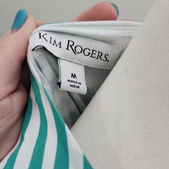 Green striped dress - Picture 3 of 5